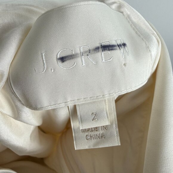 J. Crew Brianna Satin Wedding Gown Dress Ivory Size 2 NEW OTHER - Picture 7 of 16